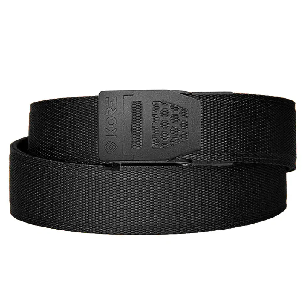 KORE ESSENTIALS BLACK TACTICAL NYLON GUN BELT