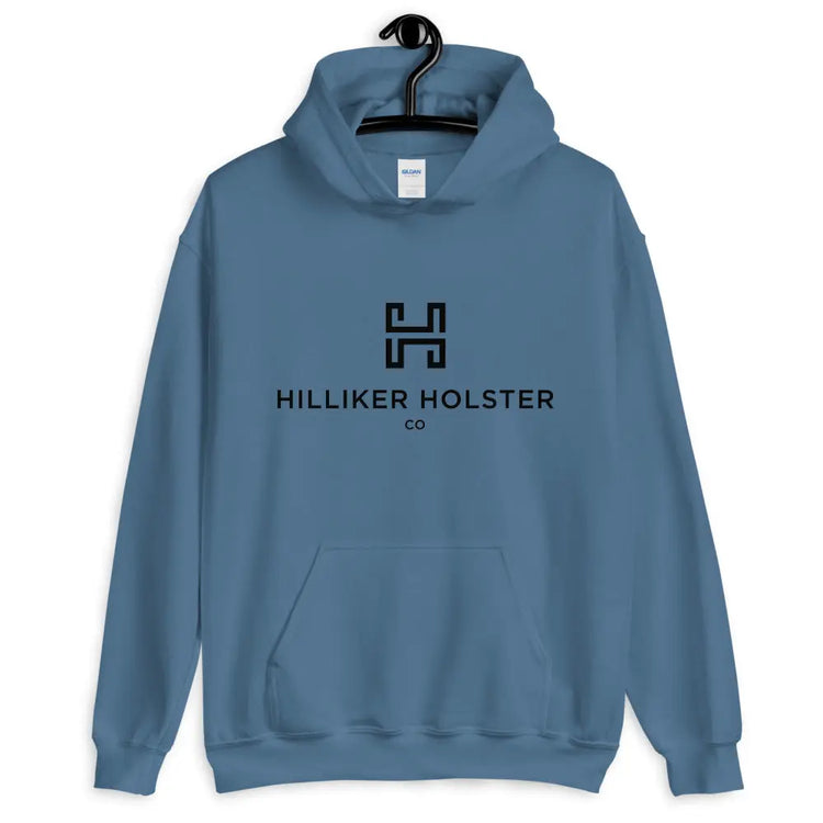 Hilliker Hol Co (black logo)Unisex Hoodie Hilliker Holster Co Indigo Blue S