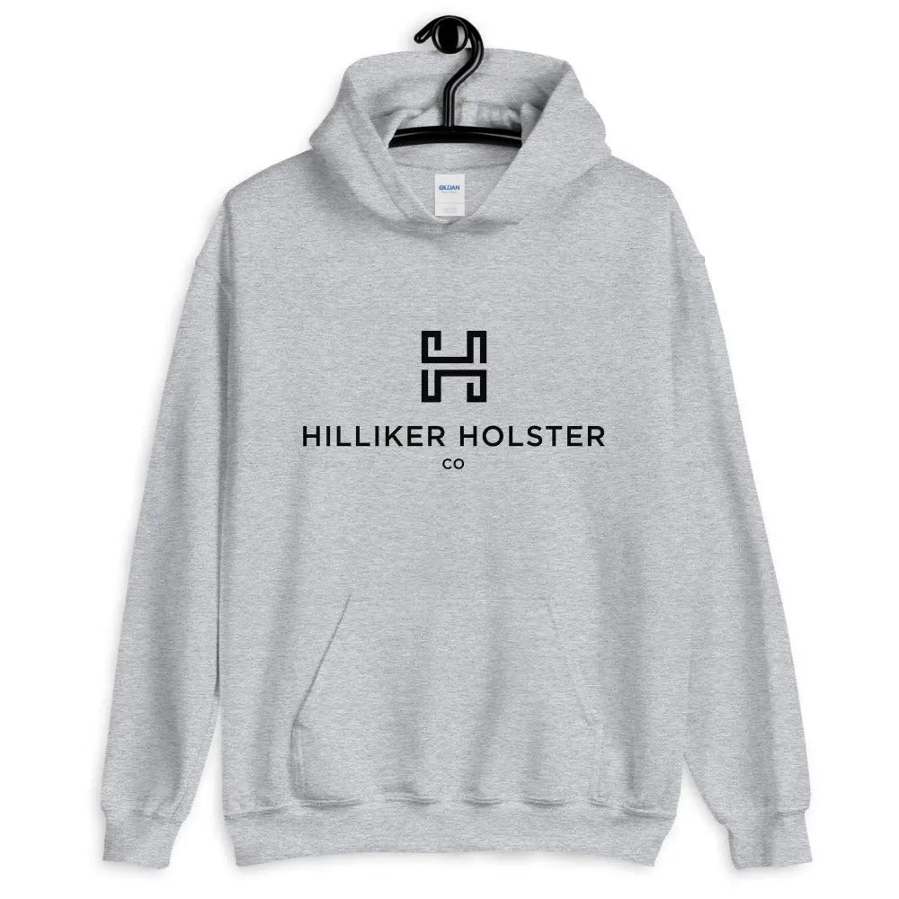 Hilliker Hol Co (black logo)Unisex Hoodie Hilliker Holster Co Sport Grey S