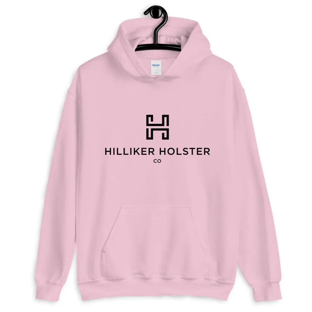 Hilliker Hol Co (black logo)Unisex Hoodie Hilliker Holster Co Light Pink S