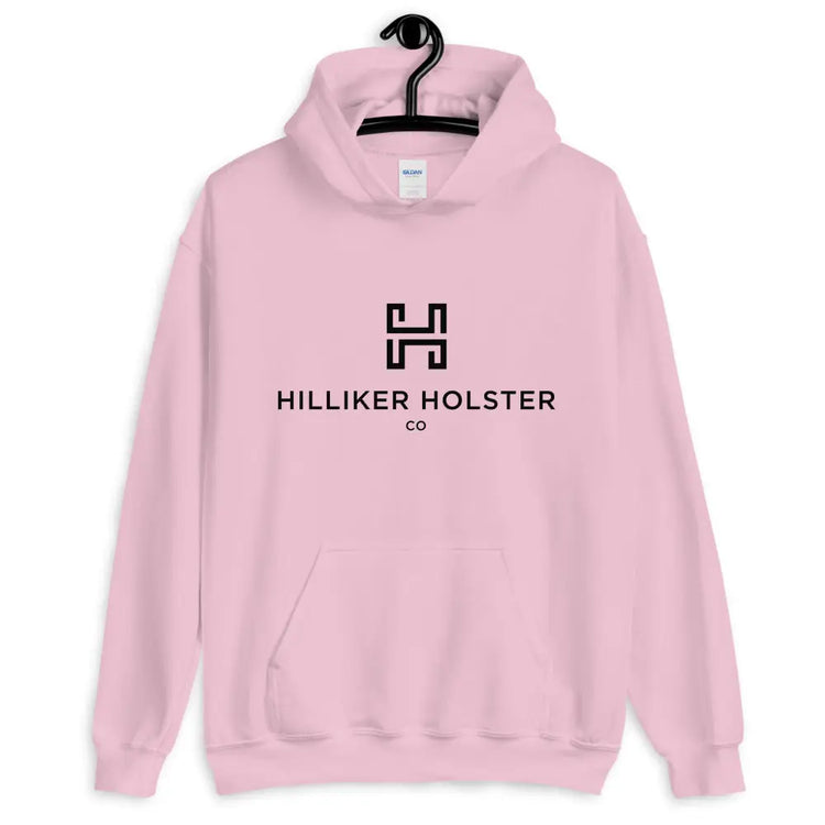 Hilliker Hol Co (black logo)Unisex Hoodie Hilliker Holster Co Light Pink S