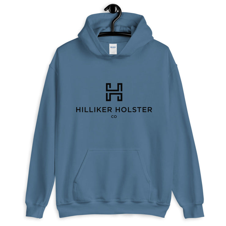 Hilliker Hol Co (black logo)Unisex Hoodie Hilliker Holster Co Indigo Blue S 