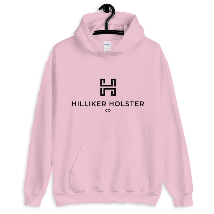 Hilliker Hol Co (black logo)Unisex Hoodie Hilliker Holster Co Light Pink S 